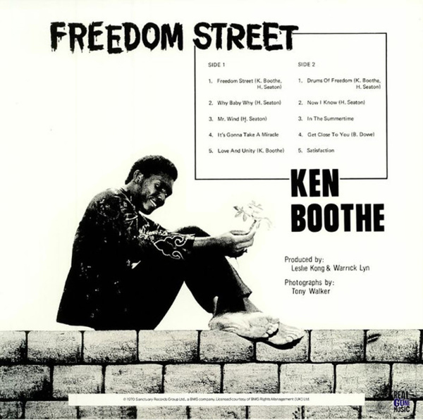 Ken Boothe - Freedom Street (Ltd. grey vinyl re-release) (Back)