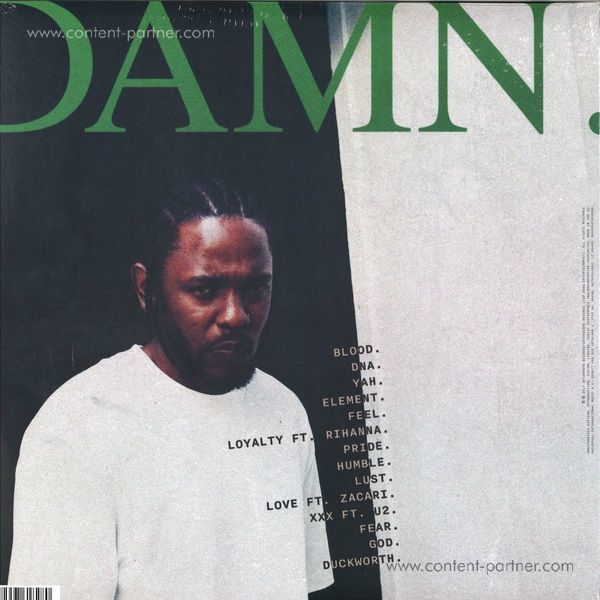 Kendrick Lamar - DAMN. (2LP) (Back)