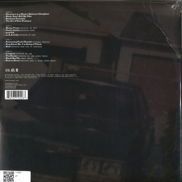 Kendrick Lamar - good kid, m.A.A.d city (2LP repress) (Back)
