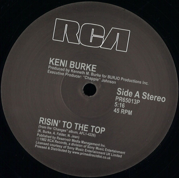 Keni Burke - Risin' to the Top / You're the Best (12 Inch Mix)