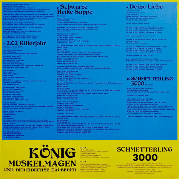 King Gizzard & The Lizard Wizard - Butterfly 3000 (German Cover) (Back)