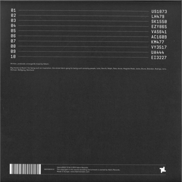 Kölsch - Fabric Presents: Kölsch (2LP Gatefold) (Back)