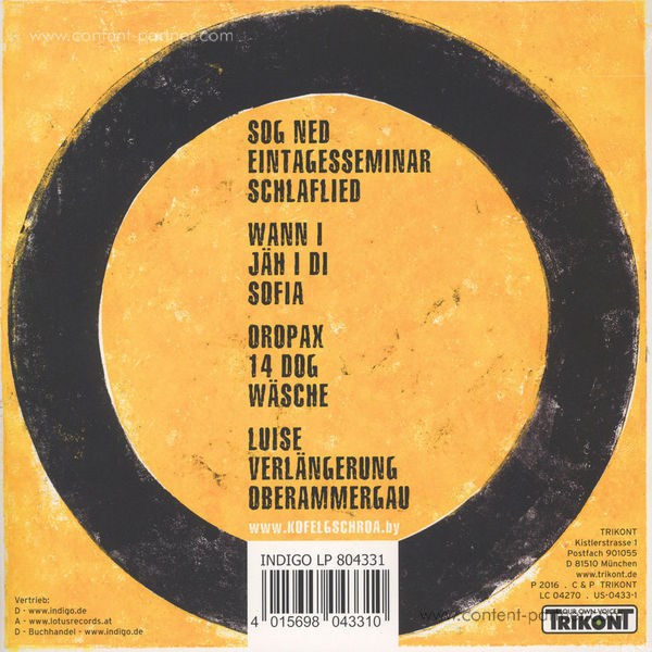 Kofelgschroa - Kofelgschroa (2LP) (Back)