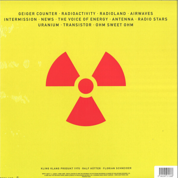 Kraftwerk - Radio-Activity (Ltd. German Version Yellow Vinyl) (Back)