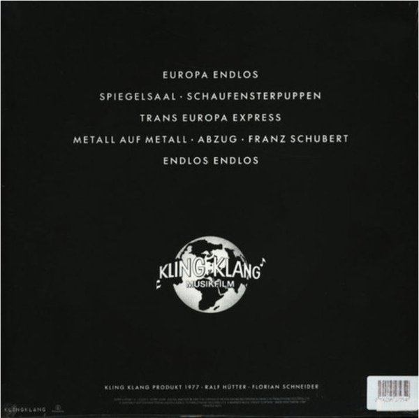 Kraftwerk - TRANS EUROPA EXPRESS (German Version, Clear Vinyl) (Back)