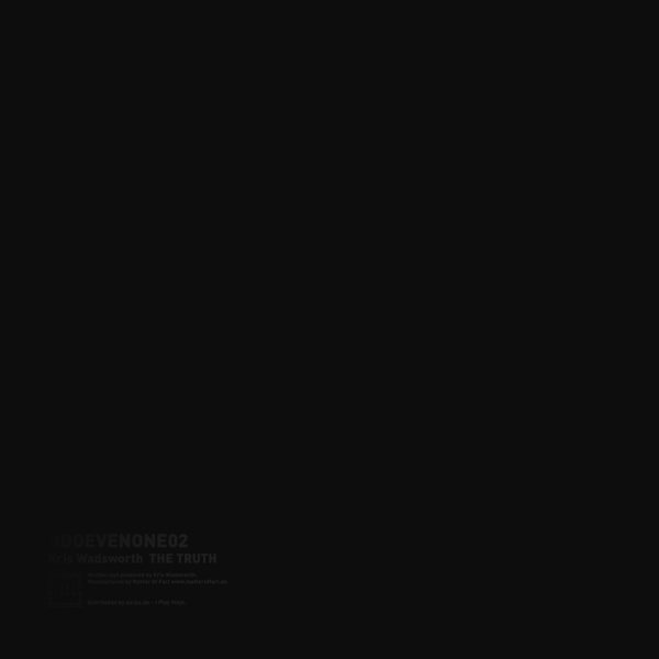 Kris Wadsworth - THE TRUTH (ETCHED VINYL) (Back)