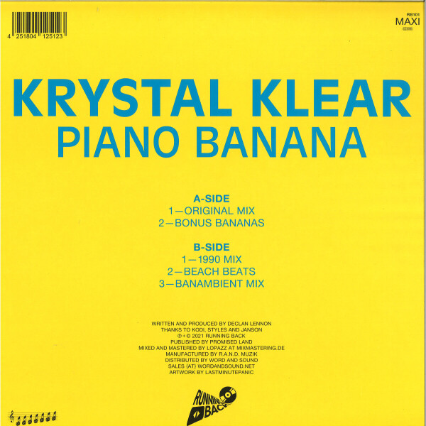 Krystal Klear - Piano Banana (Back)