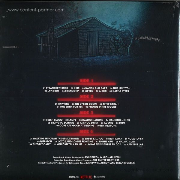 Kyle Dixon & Michael Stein - Stranger Things Season 1, Vol.2 (OST) (2LP) (Back)