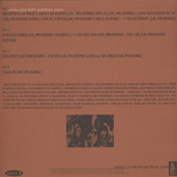 Kyuss - Wretch (Clear Vinyl) (Back)