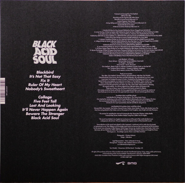 LADY BLACKBIRD - Black Acid Soul (Reissue) (Back)