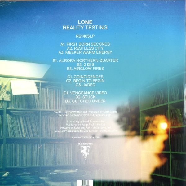LONE - Reality Testing (Ltd. Ed. Repress, Clear Vinyl) (Back)