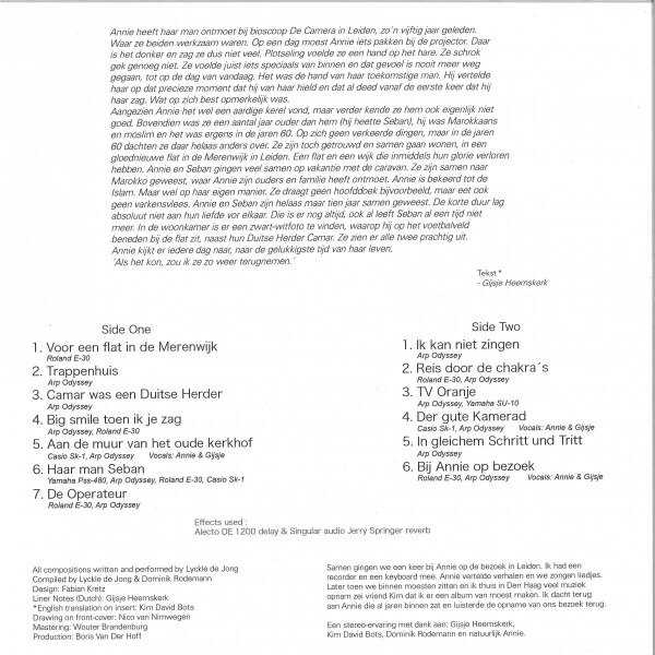 LYCKLE DE JONG - ''BIJ ANNIE OP BEZOEK' REMIXES (Back)