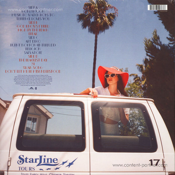Lana Del Rey - Honeymoon (2LP +MP3) (Back)