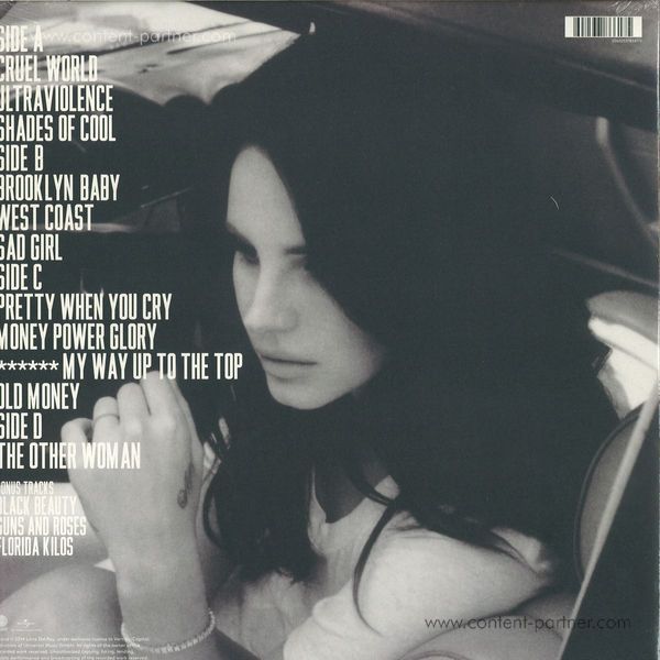 Lana Del Rey - Ultraviolence (2LP + MP3) (Back)
