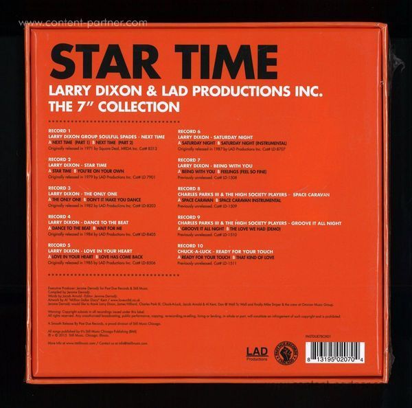 Larry Dixon & LAD Productions Inc. - Star Time (Remastered 10x7'' Boxset) (Back)