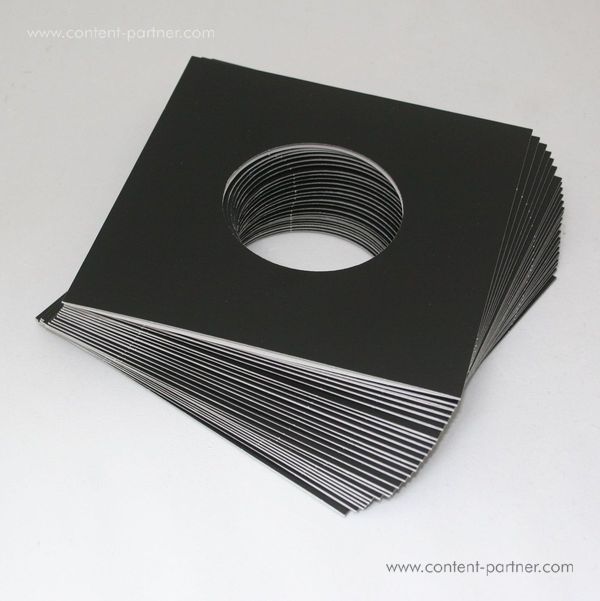 Leerhüllen 25 Stück / Cover - 7" Schwarz / Black (Back)