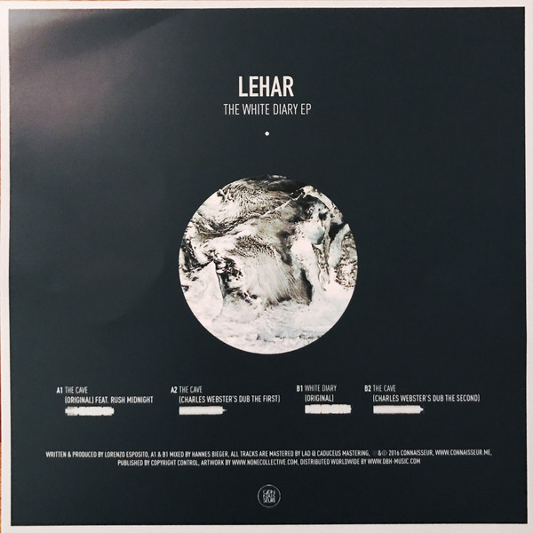 Lehar - The White Diary Ep (incl. Charles Webster Rmx) (Back)