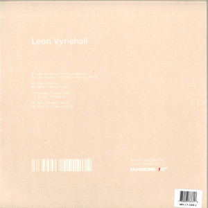 Leon Vynehall - DJ Kicks (CD) (Back)