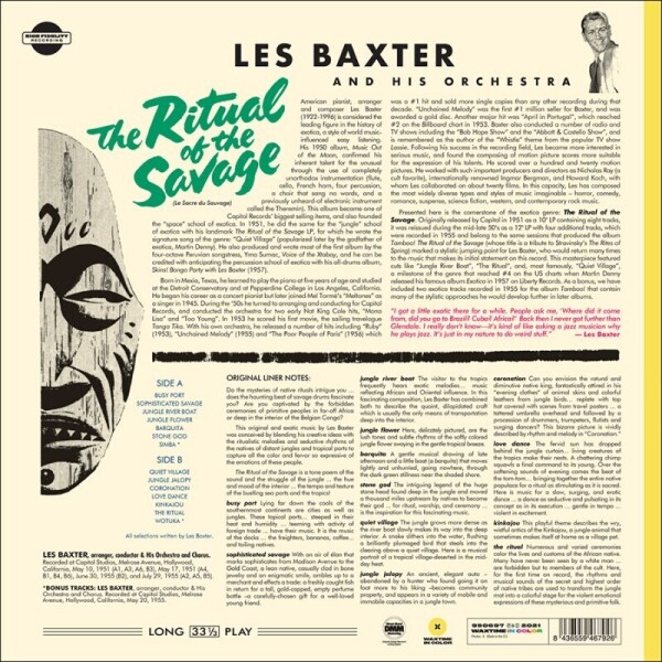 Les Baxter - Ritual of hte Savage (Coloured Vinyl LP + 2 Bonus) (Back)