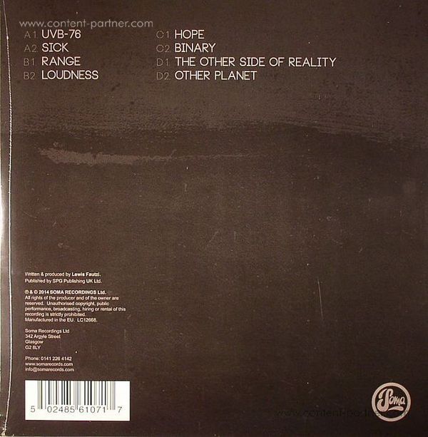 Lewis Fautzi - The Gare Album (Back)