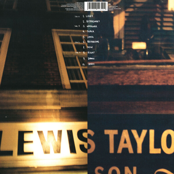 Lewis Taylor - Lewis Taylor (2021 Reissue 2LP) (Back)