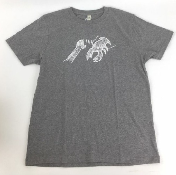 Lobster Theremin - T-Shirt Logo Tee (Grey) - Size M