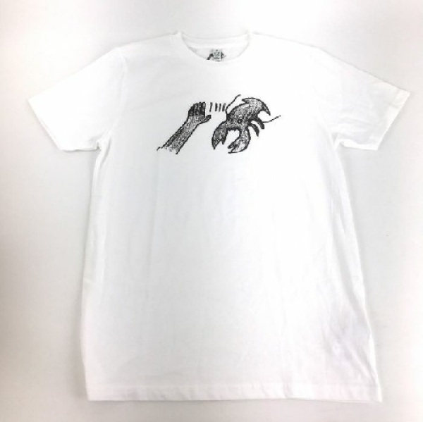 Lobster Theremin - T-Shirt Logo Tee (White) - Size M