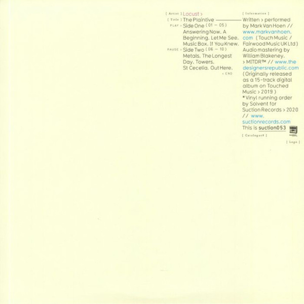 Locust - The Plaintive (Back)