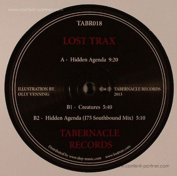 Lost Trax - Hidden Agenda (Back)