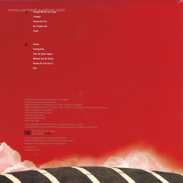 Lydmor & Bon Homme - Seven Dreams Of Fire (LP+MP3 Download (Back)