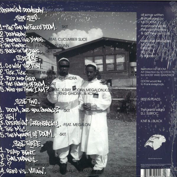 MF Doom - Operation: Doomday (7x7'' Box) (Back)