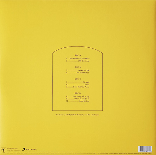 MGMT - Little Dark Age (2LP) (Back)