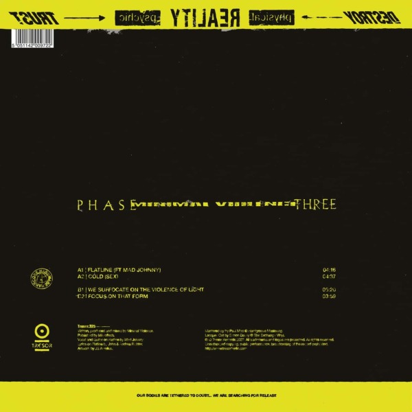 MINIMAL VIOLENCE - PHASE THREE (Back)