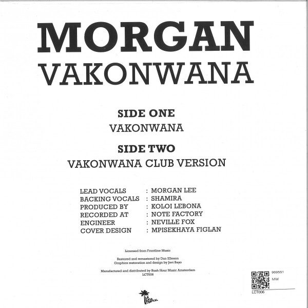 MORGAN - VAKONWANA (Back)