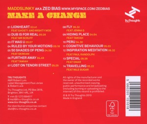 Maddslinky - Make A Change (Back)