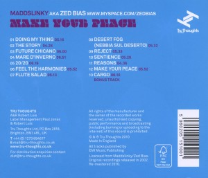 Maddslinky - Make Your Peace (Back)