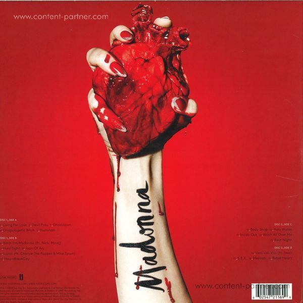 Madonna - Rebel Heart (Ltd. 2LP) (Back)