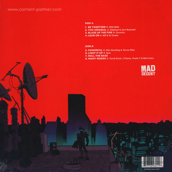 Major Lazer - Peace Is The Mission ( 1LP ! Incl. Bonus (Back)