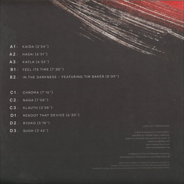 Marco Bailey - Temper (Back)