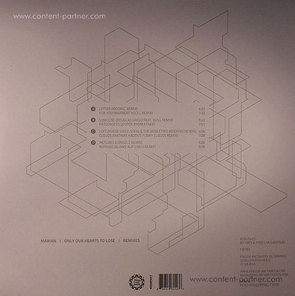 Marian - Only Our Hearts To Lose (Remixes) (Back)