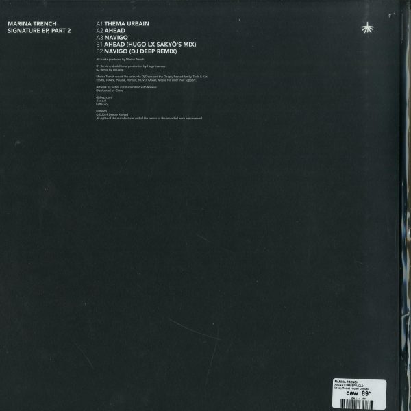 Marina Trench - Signature EP vol.2 (Hugo LX & DJ Deep Remixes) (Back)