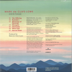 Mark De Clive Lowe - Heritage II (LP) (Back)