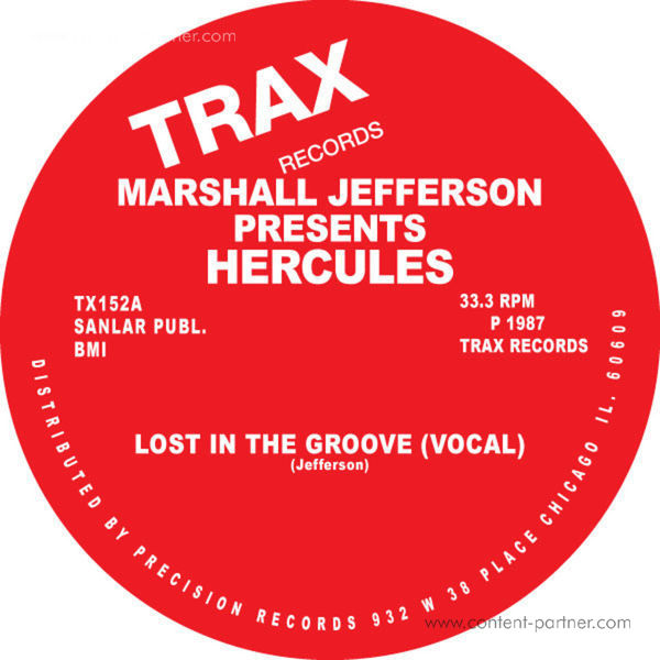 Marshall Jefferson Presents Hercules - Lost In The Groove (Back)