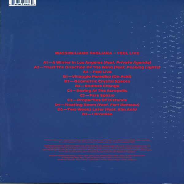 Massimiliano Pagliara - Feel Live (Back)