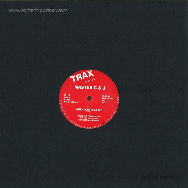 Master C & J - When You Hold Me (Back)