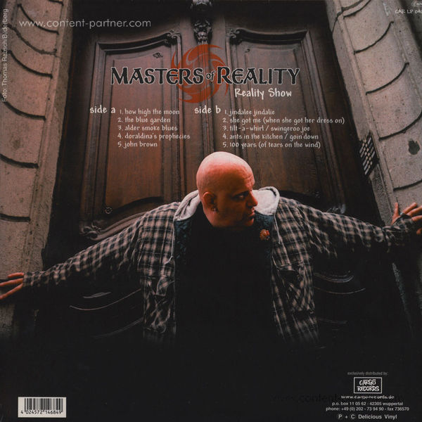 Masters Of Reality - Reality Show (Ltd. 140g White Vinyl) (Back)