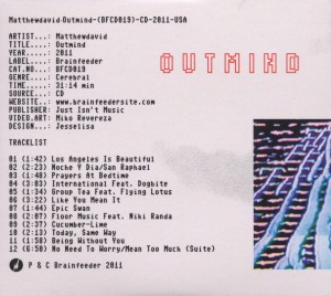 Matthewdavid - Outmind (Back)