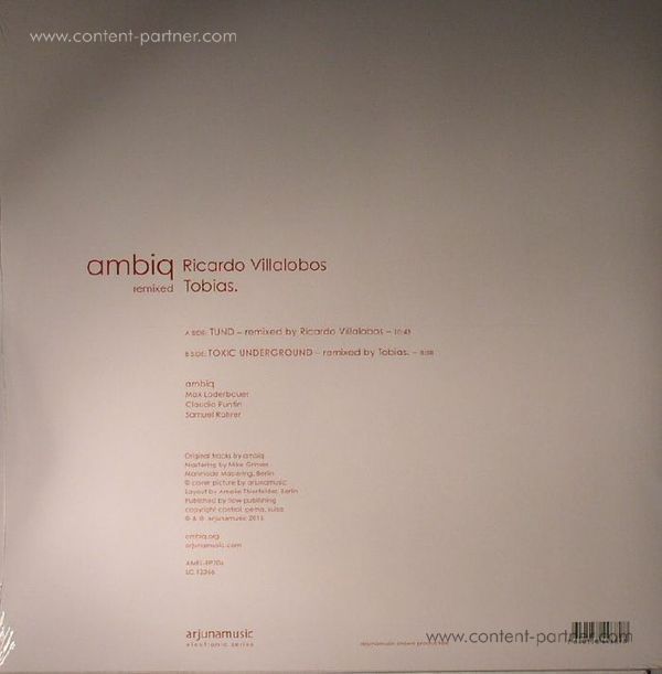 Max Loderbauer, Claudio Puntin and Sam R - Ambiq Remixed: Ricardo Villalobos&Tobias (Back)