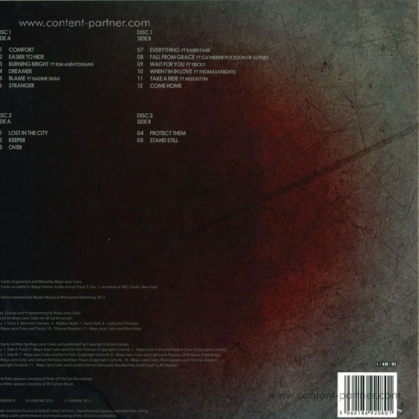 Maya Jane Coles - Comfort (2LP) (Back)