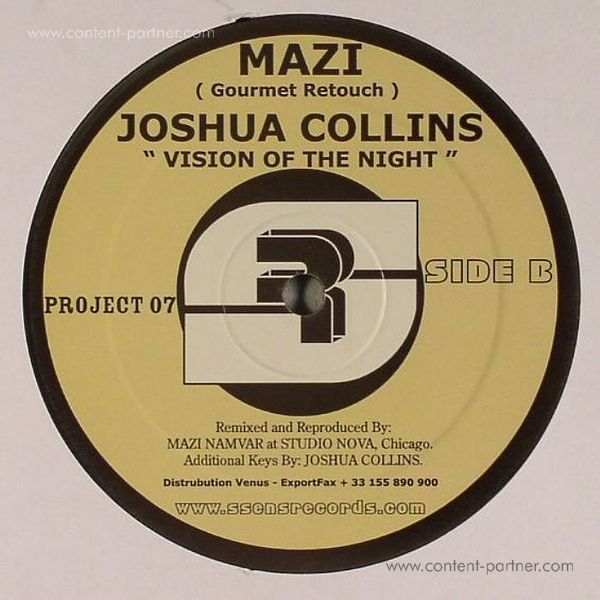 Mehdispoz & Mazi / Joshua Collins - Vision Of The Night (Back)